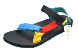 Teva Men&#39;s Strap Slide Multicolor Ionic Sole Sandal Flip Flop Shoes Size US 12 - £47.78 GBP