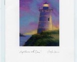 American Airlines Business Class Menu Lighthouse on the Dune Cover 1998 - $13.86
