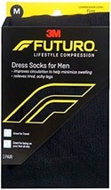 Futuro Restoring Dress Socks for Men Medium Firm Black (20-30 mm/HG), Large - £10.13 GBP