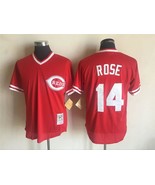 Cincinnati Reds #14 Pete Rose Jersey Old Style Uniform Red - €39,08 EUR