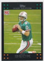 John Beck Dolphins Quarterback 2007 Topps Card # 292 Nr/Mint - $1.88