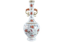 Hand Painted Chinese Famille rose vase - $1,460.25