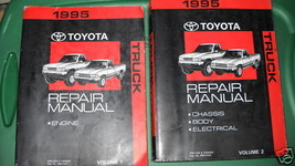 1995 Toyota Truck PICK UP Service Repair Workshop Shop Manual Set NEW - £189.20 GBP