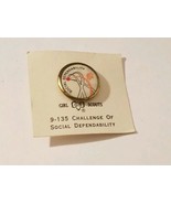 1960&#39;s Girl Scouts 9-135 Challenge Of Social Dependability Pin - NEW - $4.94