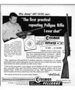 1958 Print Ad Crosman Pellguns Olympic Rifle Champ Art Cook - £8.58 GBP