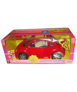 Barbie Volkswagen Beetle Vehicle (Red) with Real Key Chain ++ (2000) - $215.55