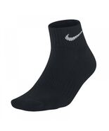TWO PAIR NIKE ANKLE EVERYDAY PLUS DRI-FIT SOCKS BLACK MEN 6-8 - $30.88 CAD
