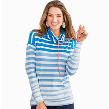 NWT Southern Tide Womens Striped Scuba Pullover SZ XS Blue &amp; White Retails $98 - £15.68 GBP