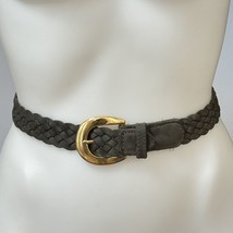 NY STYLE  Belt Women’s Size Large Green Woven Leather Waist Belt - $13.49