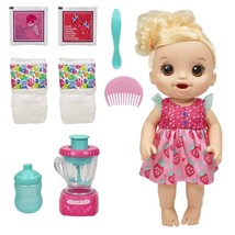 ⚡️ Baby Alive Magical Mixer Baby Doll Strawberry Shake Blender &amp; Accessories NEW - £22.80 GBP