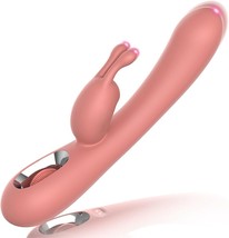 Rabbit Sex Toy, Rabbit Dildo with 8 Vibrations Soft Silicone, G Spot (Pink) - £23.19 GBP