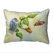 Betsy Drake Blue Bird Large Indoor Outdoor Pillow 16x20 - £37.59 GBP