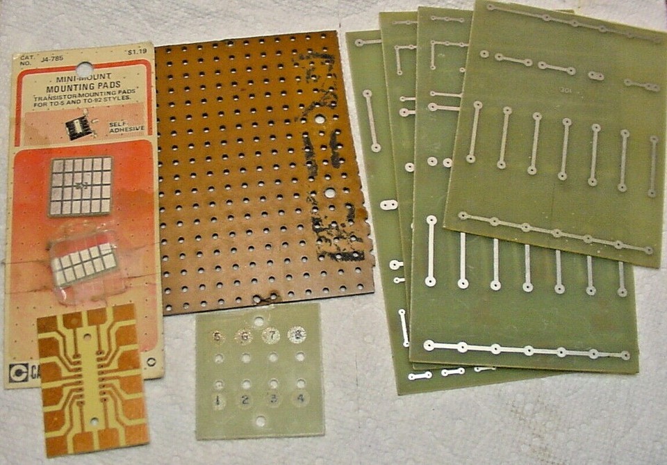 NOS 8 Asso. Experimenter Prototype Circuit Boards &amp; pads Largest  3-1/2 ... - $9.41
