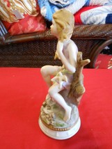 Beautiful Vintage Ardalt Bisque Figurine Nimph Type Figure......Free Postage Usa - $24.34