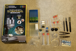 NATIONAL GEOGRAPHIC Ultimate Dual Microscope 50+ Accessories and extra slides - £47.95 GBP