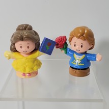 Fisher Price Little People Disney Beauty &amp; the Beast Belle &amp; Prince Adam... - £8.27 GBP