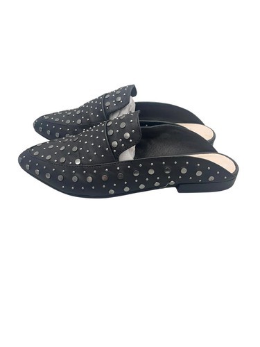 Chinese Laundry Women Kristin Cavallari Charlie Mule Silver Stud Black S... - $34.65
