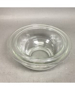 Set Of 2 Glass Pyrex-R Nesting Mixing Bowls Set - 1 QT &amp; 1.5 QT - $26.94 CAD