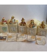 CHERISHED TEDDIES LOT OF 5 MILES, PRUDENCE, Bucky, Staci,  Ted, excellen... - $20.89