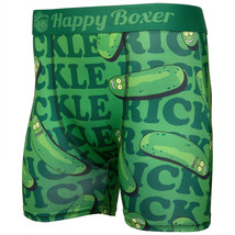 Rick and Morty Pickle Rick Happy Boxer Briefs Underwear Green - £17.19 GBP