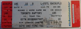 Toronto Raptors Vintage Pre Printed Game 2 Playoff Ticket Stub Air Canada 2001  - £3.09 GBP