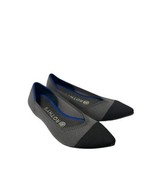 ROTHY&#39;S Womens The Point Slip On Cap-Toe Ballet Flat Gray Black Comfort ... - $52.79