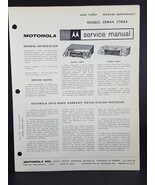 Motorola 1964 Chevy Chevelle. Bel-Air Auto Radio Service Manual Model CEM64 - $6.93