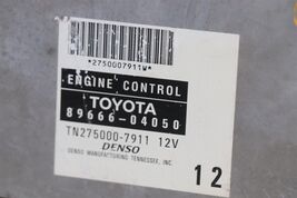 Toyota ECM ECU PCM Engine Control Unit Module Computer 89666-04050 image 2