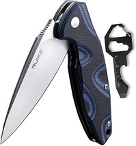 Ruike Fang P105 Linerlock Pale Blue &amp; Black G10 Stainless Folding Knife P105K - £71.74 GBP