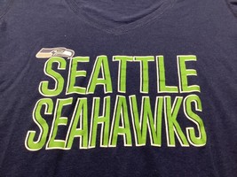NFL Team Apparel Womens Seattle Seahawks Short Sleeve T Shirt Football Blue Med - £10.16 GBP