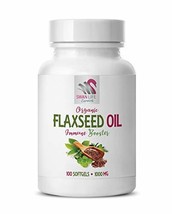 Flaxseed Oil for Hair - Flaxseed Oil Organic 1000mg - Omega-3 Supplements - High - £12.69 GBP