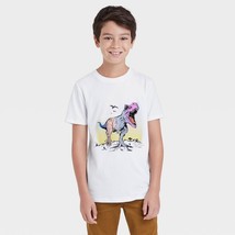 NEW Boys T-Rex Graphic Short Sleeve T-Shirt - Cat &amp; Jack™  XXL (18) - £7.81 GBP