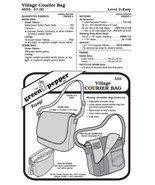 Village Courier Bag Messenger Bag Purse #555 Sewing Pattern (Pattern Onl... - $166.39 MXN