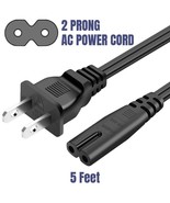 AC Power Cord 2 Prong Cable for PS4 PS3 PS2 Slim XBOX PC LAPTOP PSV Moni... - £14.09 GBP