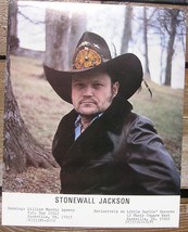 STONEWALL JACKSON VINTAGE PROMO PICTURE WILLIAM MORRIS AGENCY COUNTRY MUSIC - $18.50