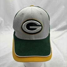 Reebok Mens Baseball Cap Green White Embroidered Green Bay Packers Hat O... - $14.85