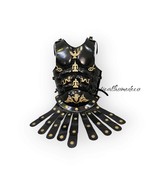 Medieval Knight Muscle Armor with Leather Belt - Roman Cuirass Costume A... - $369.28 CAD