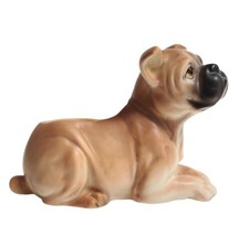 Vintage Napco Ware Japan Boxer Puppy Dog Planter Figurine  6 1/2" L x 4 5/8" H - $18.81