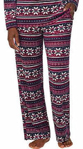 Nautica Womens Silky Fleece Side Pockets Pajama Pants,1-Piece Purple Size XS - £39.31 GBP