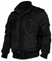 Men Military Jacket Casual Bomber Outdoor Army Cotton Cargo Military Jacket - £47.54 GBP