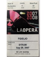 La Opera Fidelio Ticket Stub Sept 29, 2007 - €4,28 EUR La Opera Fidelio Ticket Stub Sept 29, 2007 - €4,28 EUR