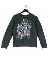 Star Wars Darth Vader Boys Sweatshirt Pullover Disney Parks Gray Crewnec... - £14.19 GBP