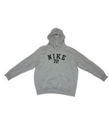 Vintage Nike 72 Hoodie Men’s Sz 2XL  Grey Blue Embroidered Center Logo S... - $28.50