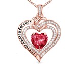 Love Heart Birthstone Necklace - S925 Sterling Silver   - $96.28