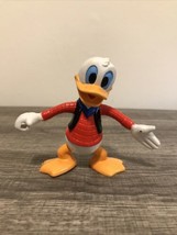 Disney World Bendy PVC DONALD DUCK 4&quot; Figure Arco  Vintage Bendable Twisty F2 - £8.26 GBP