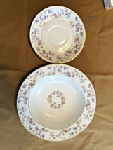 2 Vintage Lamberton Reverie Pieces Salad Bowl + Saucer Gold Trim Fine China - £3.03 GBP