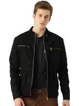  Motorcycle Jacket For men Leather Retail Suede Faux Leather Jacket For ... - £79.92 GBP+