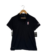 New Nike Golf Womens XL NBA Polo Shirt Dry Fit Short Sleeve Pullover Black - €25,41 EUR