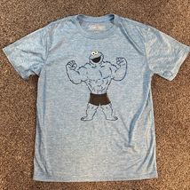Sesame Street Cookie Monster Adult Short Sleeve T-Shirt Tee (S) Small 34/36 - €9,42 EUR