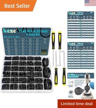 High-Temperature Resistant Rubber O-Ring Assortment Kit for Precision Re... - $34.92
